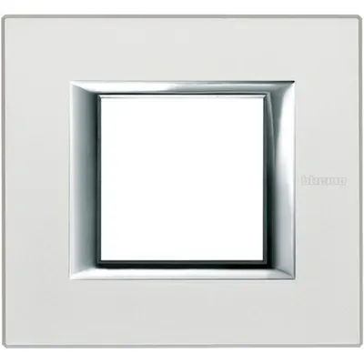 Rama dreptunghiulara Axolute aluminiu anodizat 2 module - Argintiu