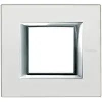 Rama dreptunghiulara Axolute aluminiu anodizat 2 module - Argintiu