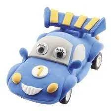 Set de creatie Totum - Fa singur, un automobil albastru modelin