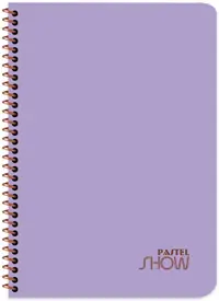 Caiet cu spirală Keskin Color Pastel Show - A4, 120 de coli, rânduri late, sortiment