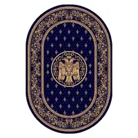 Covor Bisericesc Oval, 80 x 150 cm, Albastru, Lotos 15032/810