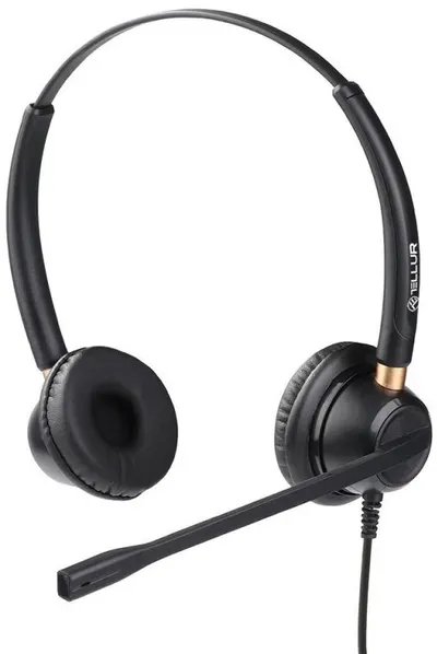 Căști cu microfon Tellur - Voice 520N, negre