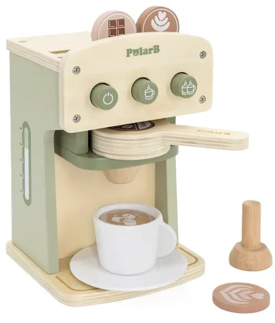 Jucărie din lemn Viga Polar B - Aparat de cafea, verde