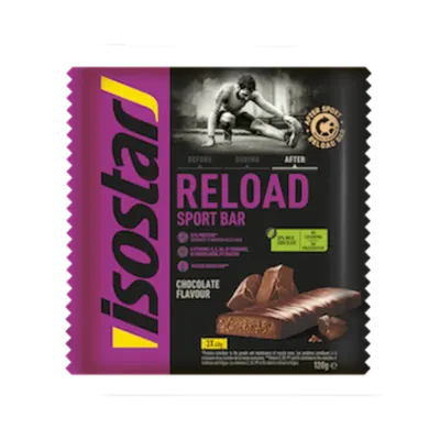 Batoane energizante cu ciocolata Reload Energy, 3 x 40g, Isostar