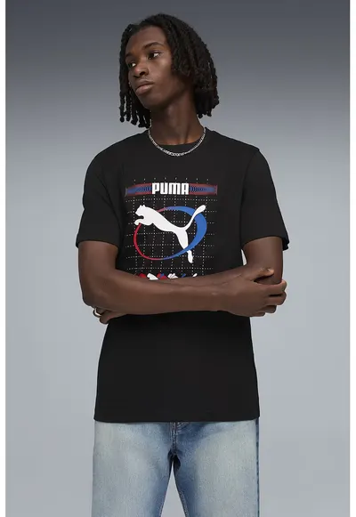 Tricou cu decolteu la baza gatului si imprimeu logo Execution - Negru/Albastru royal/Alb optic/Rosu vermillion