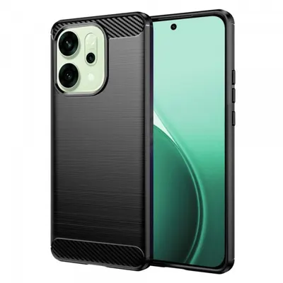 Husa pentru Oppo Reno14, Techsuit, Carbon, Neagra