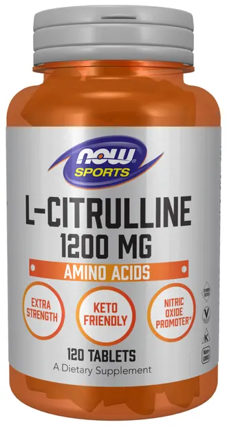 Sports L-Citrulline, 1200 mg, 120 tablete, Now