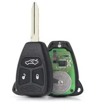 Cheie auto telecomanda 433MHz, 3 butoane, ID46 PCF7941, KOBDT04A, cu electronica si baterie, compatibila Chrysler 300, Dodge Charger/Durango, Jeep Grand Cherokee