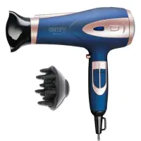 Uscator de par Camry, CR2269, 2400W, cu functie de ionizare si ventilator de racire, difuzor (Albastru)