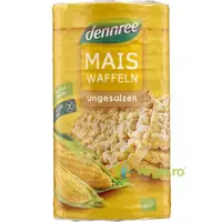 Vafe din Porumb Expandat Fara Sare, Fara Gluten Ecologice/Bio 120g