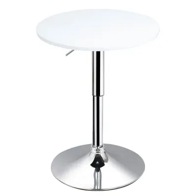 HomCom masa inalta reglabila, blat rotund, Φ60x69-93 cm | AOSOM RO