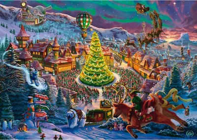 Puzzle 1000 piese - Polul Nord al lui Mos Craciun