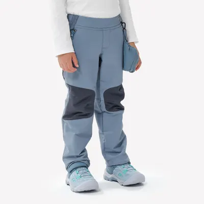 Pantalon Softshell Drumeție MH900 Albastru Copii 2-6 ani