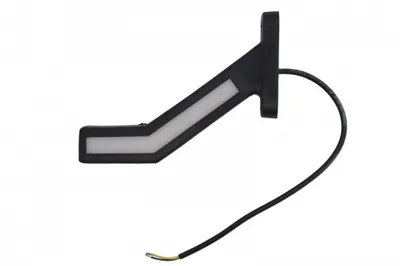 Lumina clarificare dreapta, portocaliu rosu alb, LED, suprafata, lungime cablu 400mm, cu brat lung, 12 24V (indicator dinamic; tip: neon; cu functie de semnalizator spate) potrivit ADR