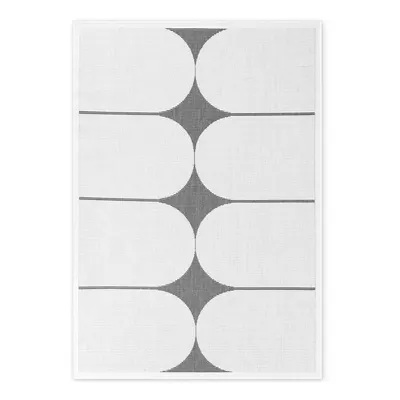 Covor pentru exterior și interior alb-negru 120x170 cm Duet Bowen – NORTHRUGS