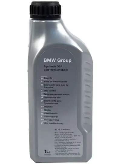 Ulei pentru grup fata spate BMW OSP 83222365987 75W90, volum 1 litru, API GL-5, sintetic 1L