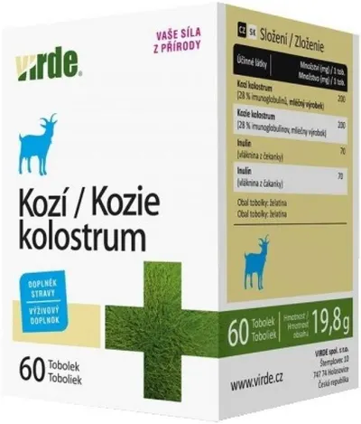 Colostru din lapte de capră cu inulină, 60 capsule, Virde