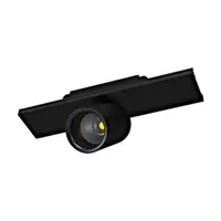 Module 1flg. Spotlight 9W 4000K black anodized L-285mm