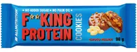AllNutrition Fitking Protein Cookies, ciocolată și arahide, 96 g