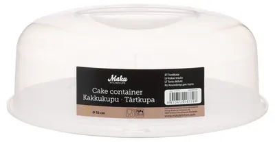 Cutie rotundă pentru tort Maku – 32 cm, cu bază albă