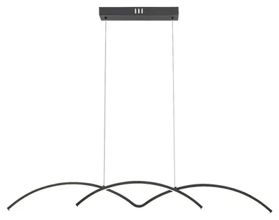 Pendel Rabalux - River, LED, 40W, negru