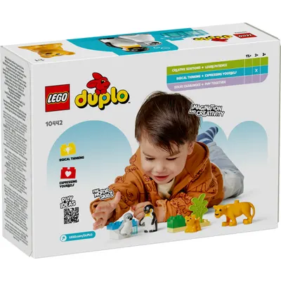 LEGO Duplo - Familii de animale salbatice: Pinguini si Lei (10442)