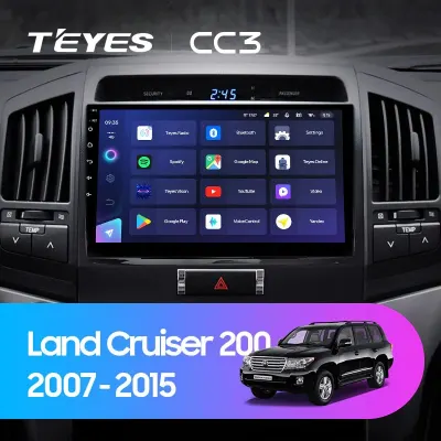 Navigatie Auto cu Asistenta AI Teyes CC4 PRO Toyota Land Cruiser LC J100 2002-2007 8+128GB 9.5" QLED, Android 13, 5G, 7.1 DSP, CarPlay