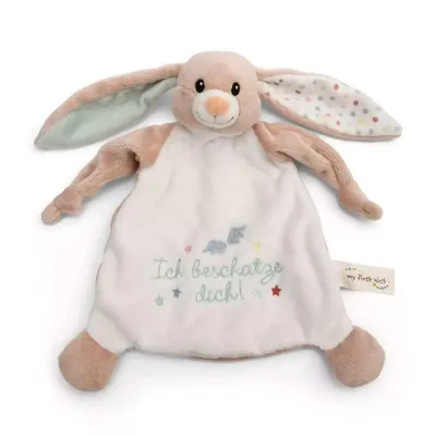 Jucarie paturica pentru bebelusi Nici Bunny Fela 25 x 25 cm