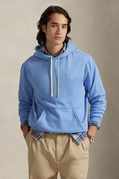 Polo Ralph Lauren hanorac cu glugă pentru bărbați cu bumbac