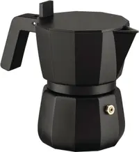 Aparat de cafea Alessi - Moka, pentru 3 pahare, negru