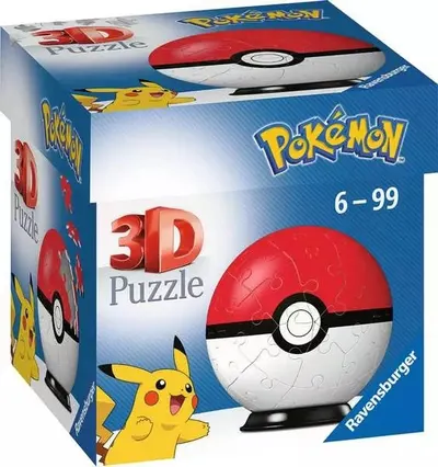 3D Puzzle Ravensburger din 54 de piese - Pokemon: Pokeball