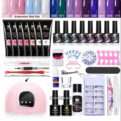 Kit Manichiură Unghii Ojă Semipermanentă Si Polygel ZH38