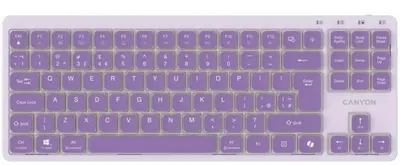 Tastatură mecanică Canyon – OnType 10, TKL, violetă