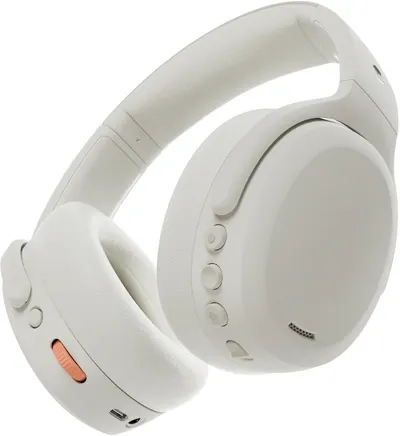 Căști wireless Skullcandy - Crusher 2, ANC, Bone/Orange