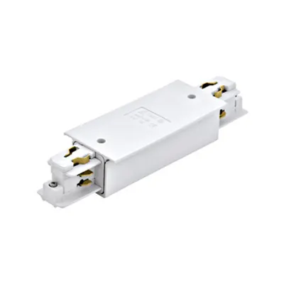 3-phase Power Feed-in recessed white, Plastic