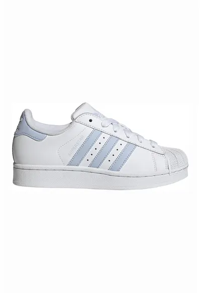 Pantofi sport Superstar II de piele - Alb/Albastru lavanda