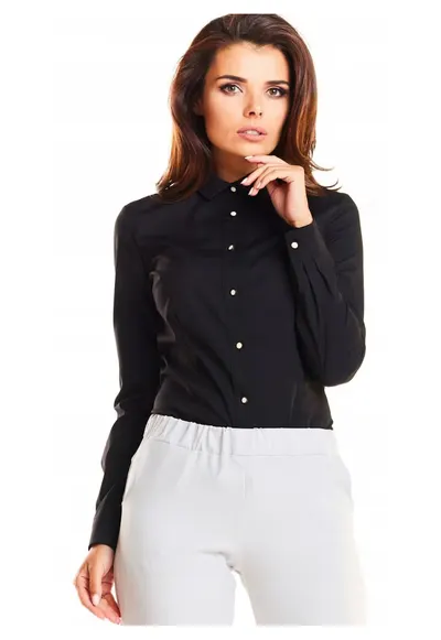 Camasa eleganta de dama clasica - - Negru