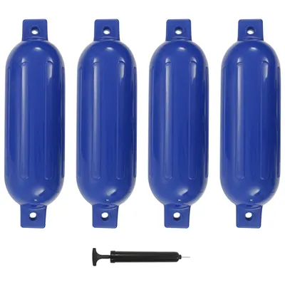 Gossi bara de protectie barca, 4 buc., albastru, 51x14 cm, pvc
