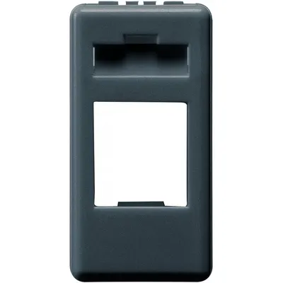 Adaptor pentru conector de date carcasa - AMP / KEYSTONE JACK Gewiss System GW21270, negru