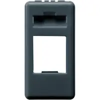 Adaptor pentru conector de date carcasa - AMP / KEYSTONE JACK Gewiss System GW21270, negru