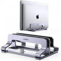 Suport Vertical UGREEN LP258 Two pentru Laptop cu grosime 12mm - 26mm, Argintiu