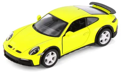 Mașinuță metalică Kinsmart - Porsche 911 GT2 RS, 1:36, galben