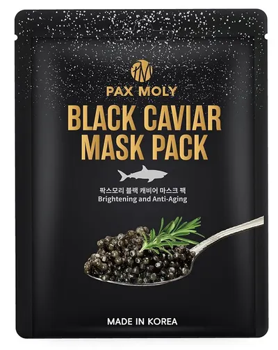 Pax Moly Mască de față folie cu caviar negru, 25 ml