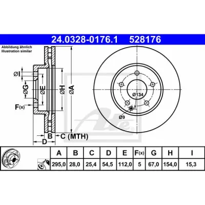 Disc frana ATE 24.0328-0176.1