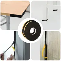 vidaXL Bandă din spumă autoadezivă 2 buc. Negru 20mm x 10m Spumă CR