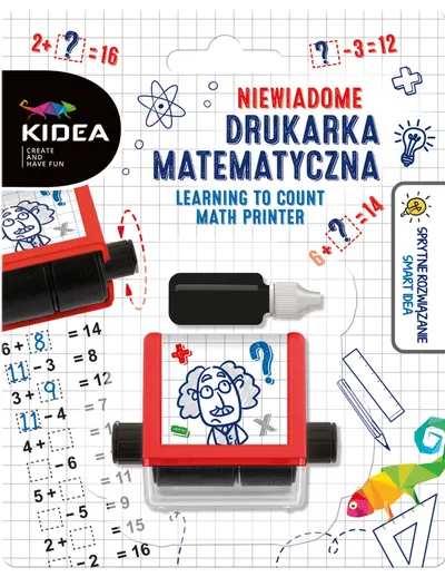 Ștampilă cu probleme matematice Kidea - Ecuatii