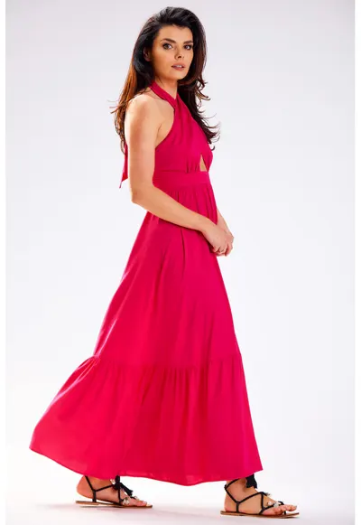 Rochie dama - Viscoza - A583 - Fuchsia