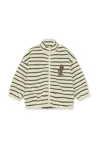 Konges Sløjd jachetă pentru copii din polar JODY EMBROIDERY TEDDY JACKET GRS