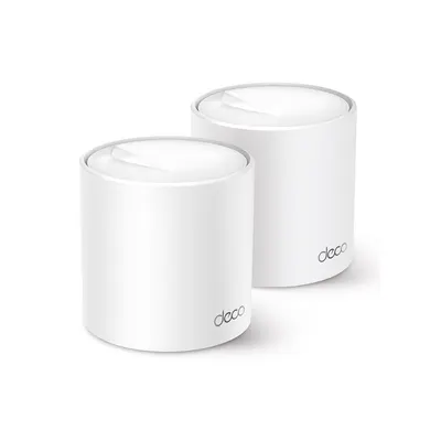 Sistem Mesh Gigabit dual-band WiFi 6 TP-Link Deco X50, 2.4-5 GHz, 2402 Mbps, 150 dispozitive, 2 bucati