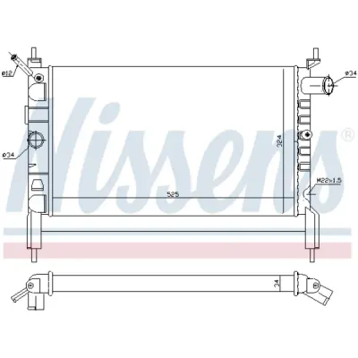 Radiator, racire motor NISSENS 632761
